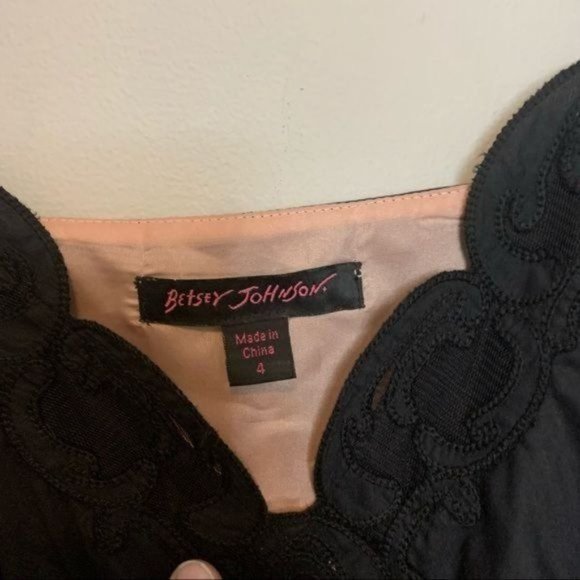 BETSEY JOHNSON Y2K MESH LACE BABY DOLL FLORAL DRES - Picture 3 of 4